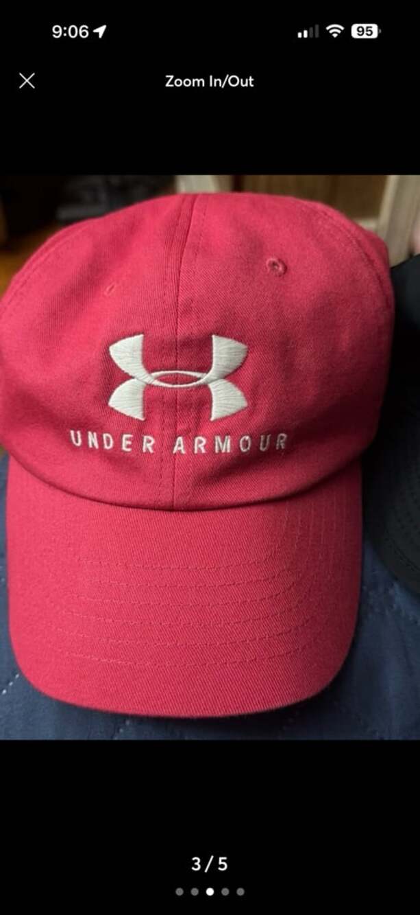 Under Armour Red Embroidered Logo Baseball Cap